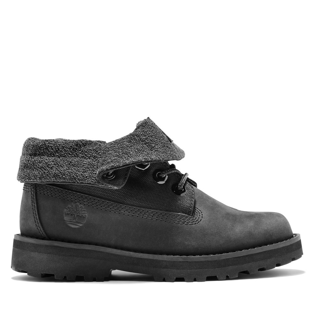 Zapatillas Timberland Niños Junior Courma Roll-Top Boots Negras - Chile UEJ-089527